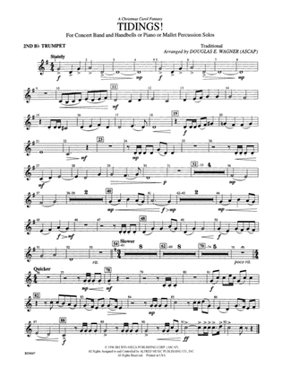 Tidings! (A Christmas Carol Fantasy): 2nd B-flat Trumpet