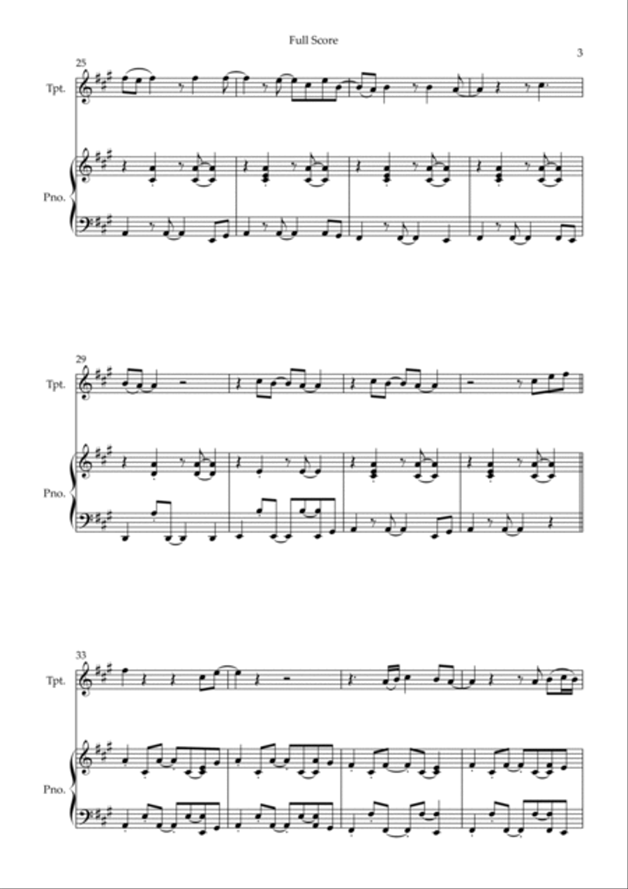 Stand By Me Stand By Me Trumpet Solo scores gallery preview page 3