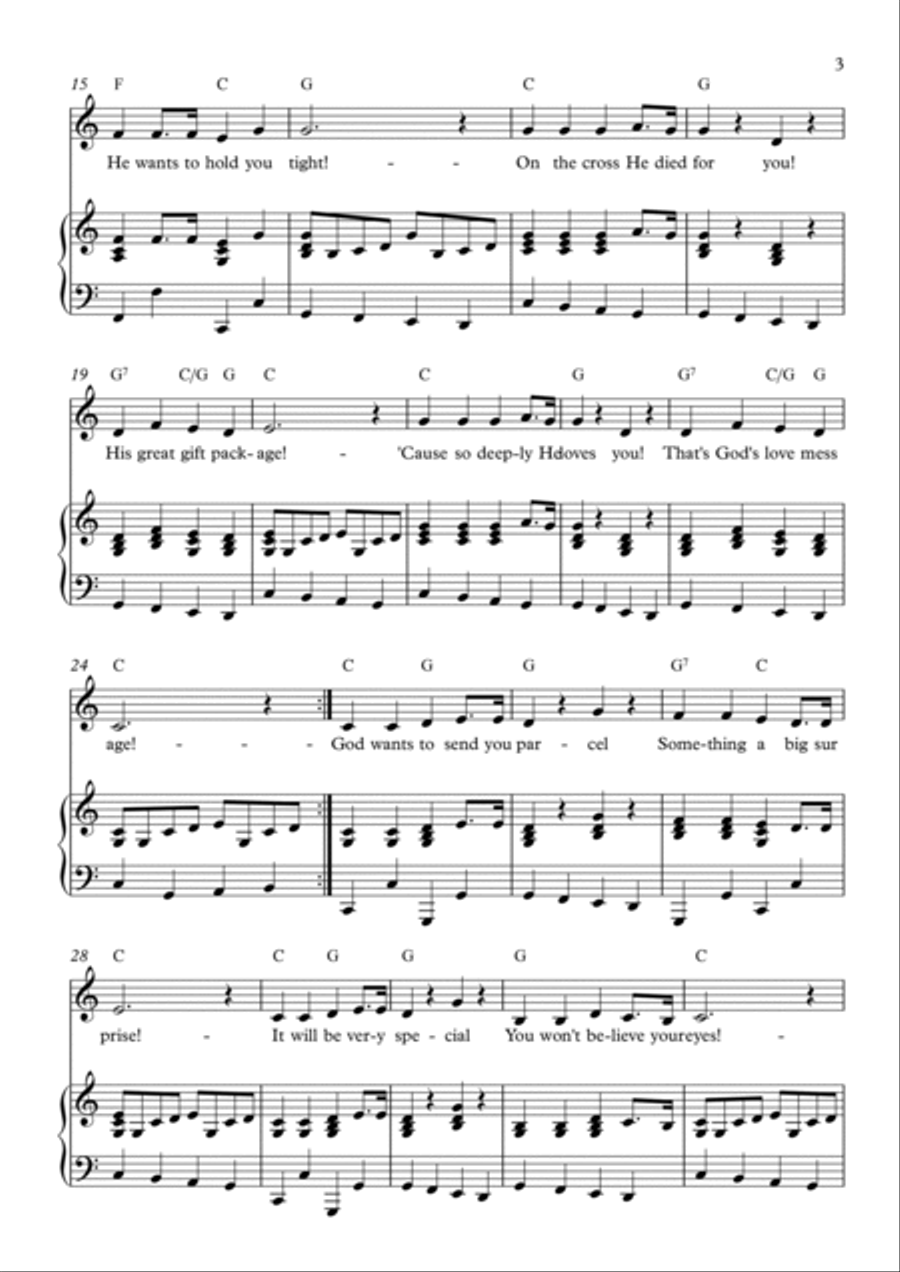 Love Message! Piano, Vocal, Guitar scores gallery preview page 3