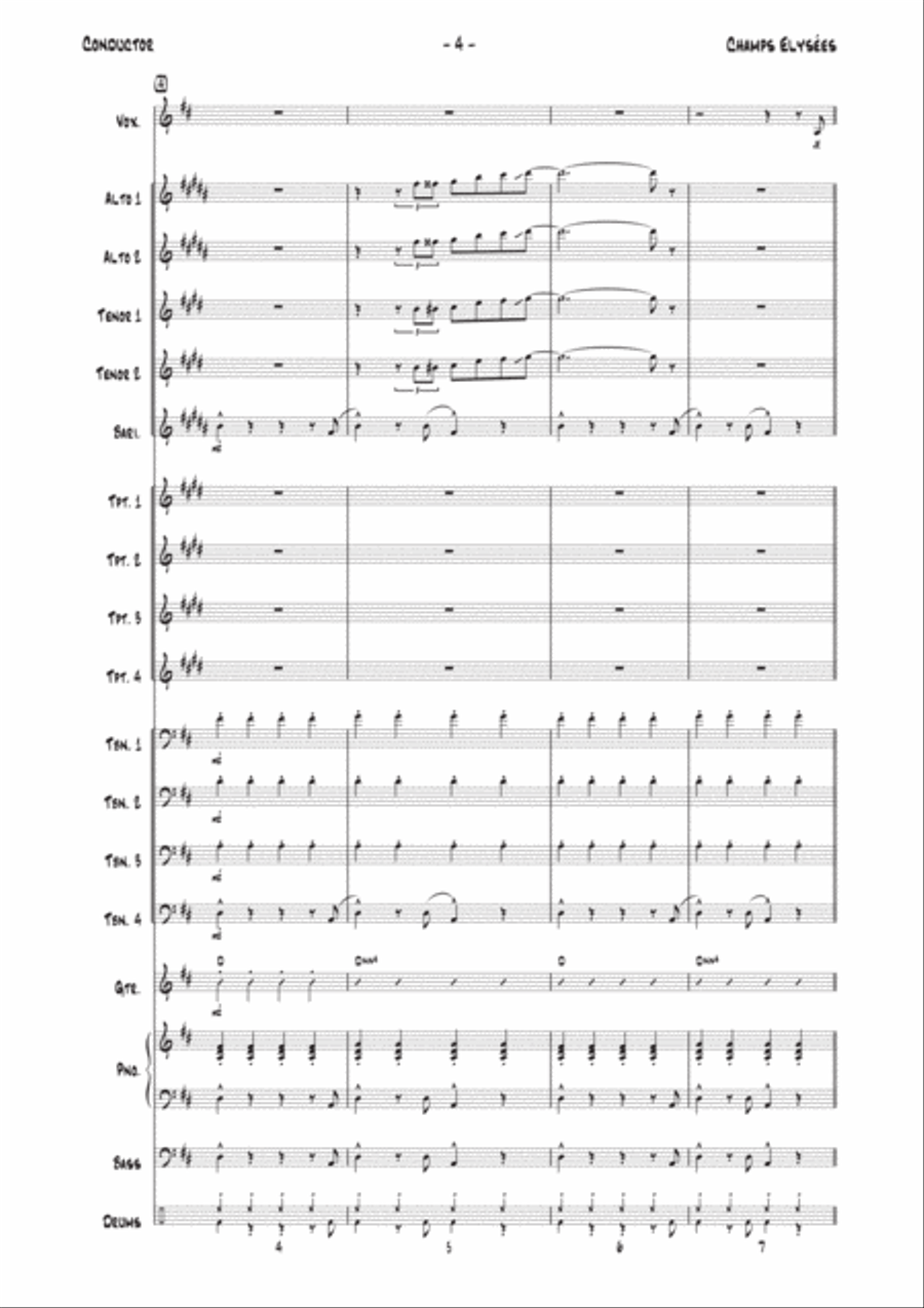 Champs Elysees Jazz Ensemble scores gallery preview page 4