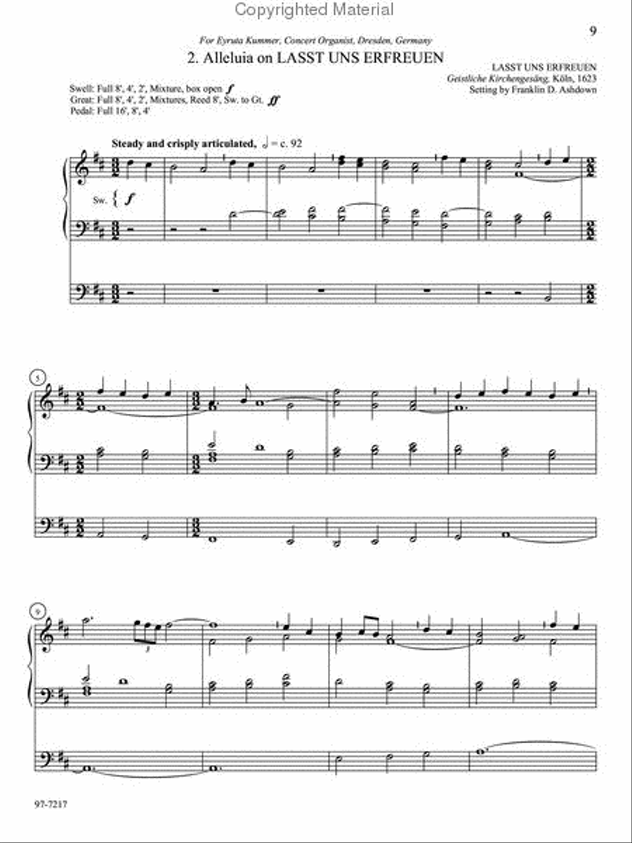 The Alleluia Collection The Alleluia Collection Organ scores gallery preview page 3