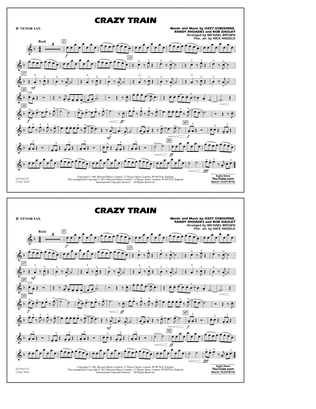 Crazy Train - Bb Tenor Sax