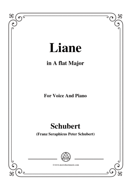 Schubert-Liane,in A flat Major,for Voice&Piano image number null