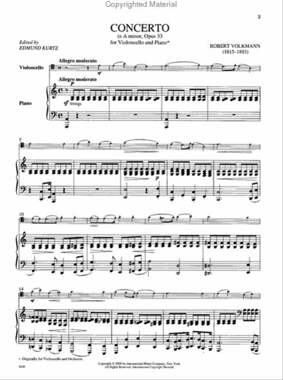 Concerto In A Minor, Opus 33 Piano Accompaniment scores gallery preview page 2