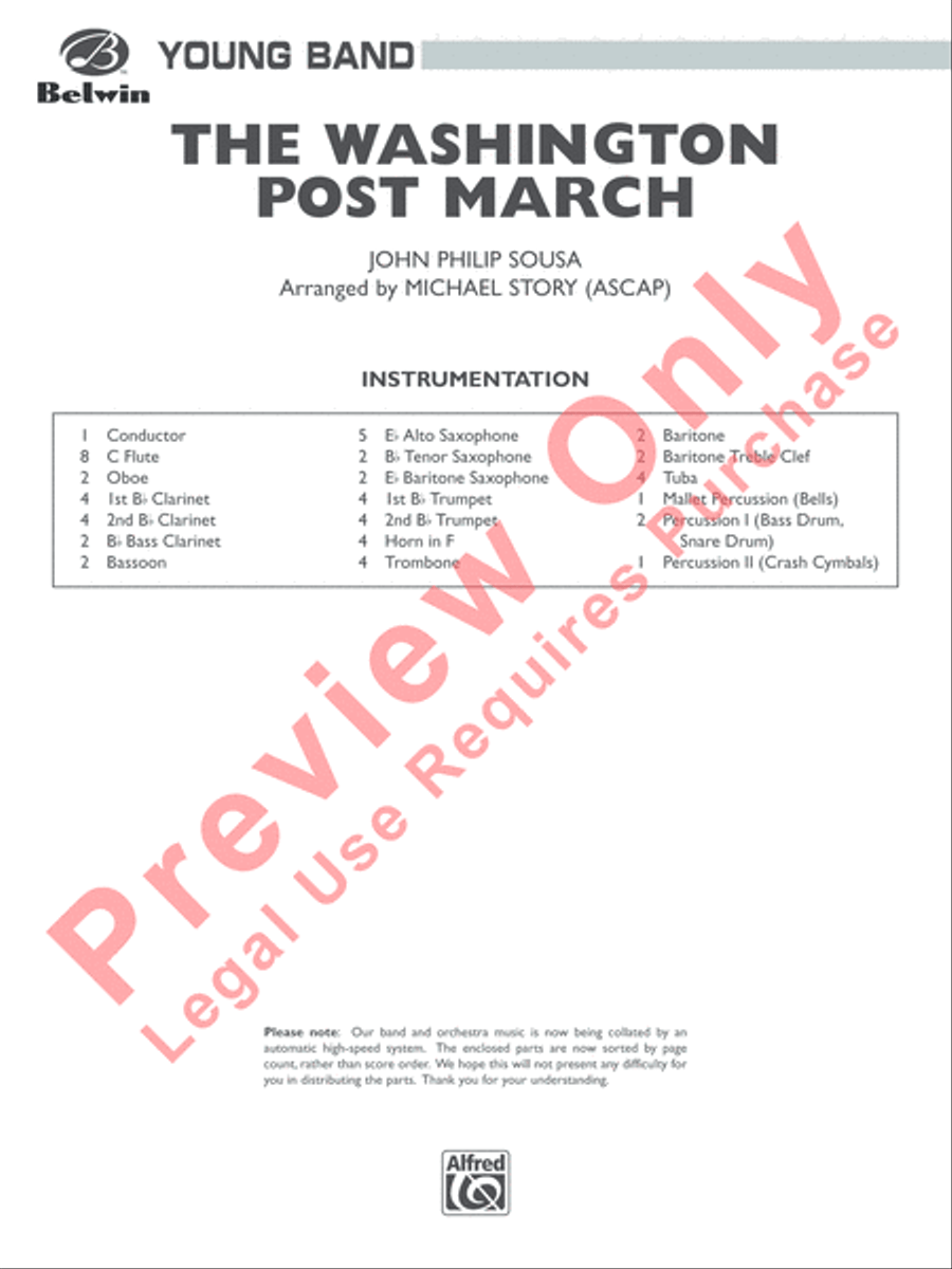 The Washington Post March Concert Band scores gallery preview page 2