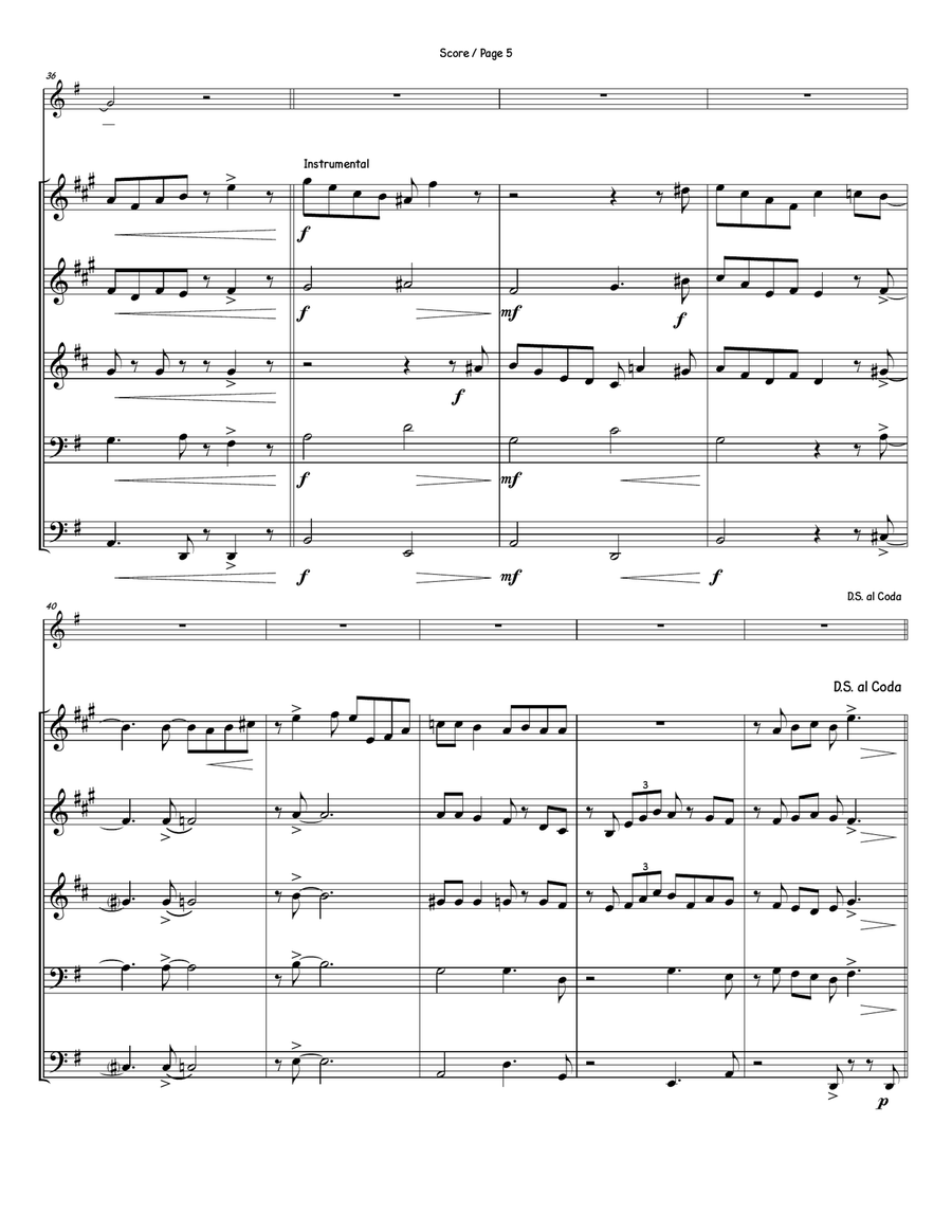 They All Laughed Small Ensemble scores gallery preview page 6