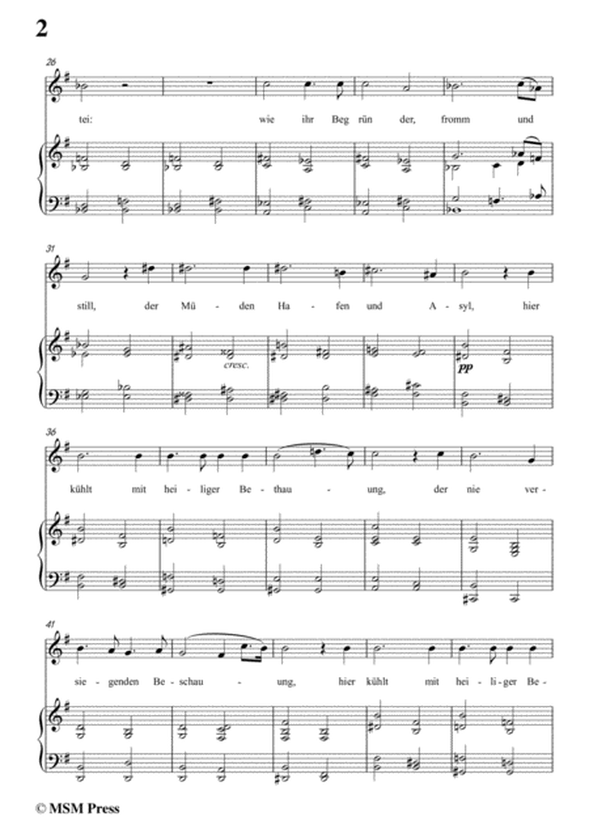 Schubert-Die Einsamkeit,in G Major,for Voice&Piano image number null