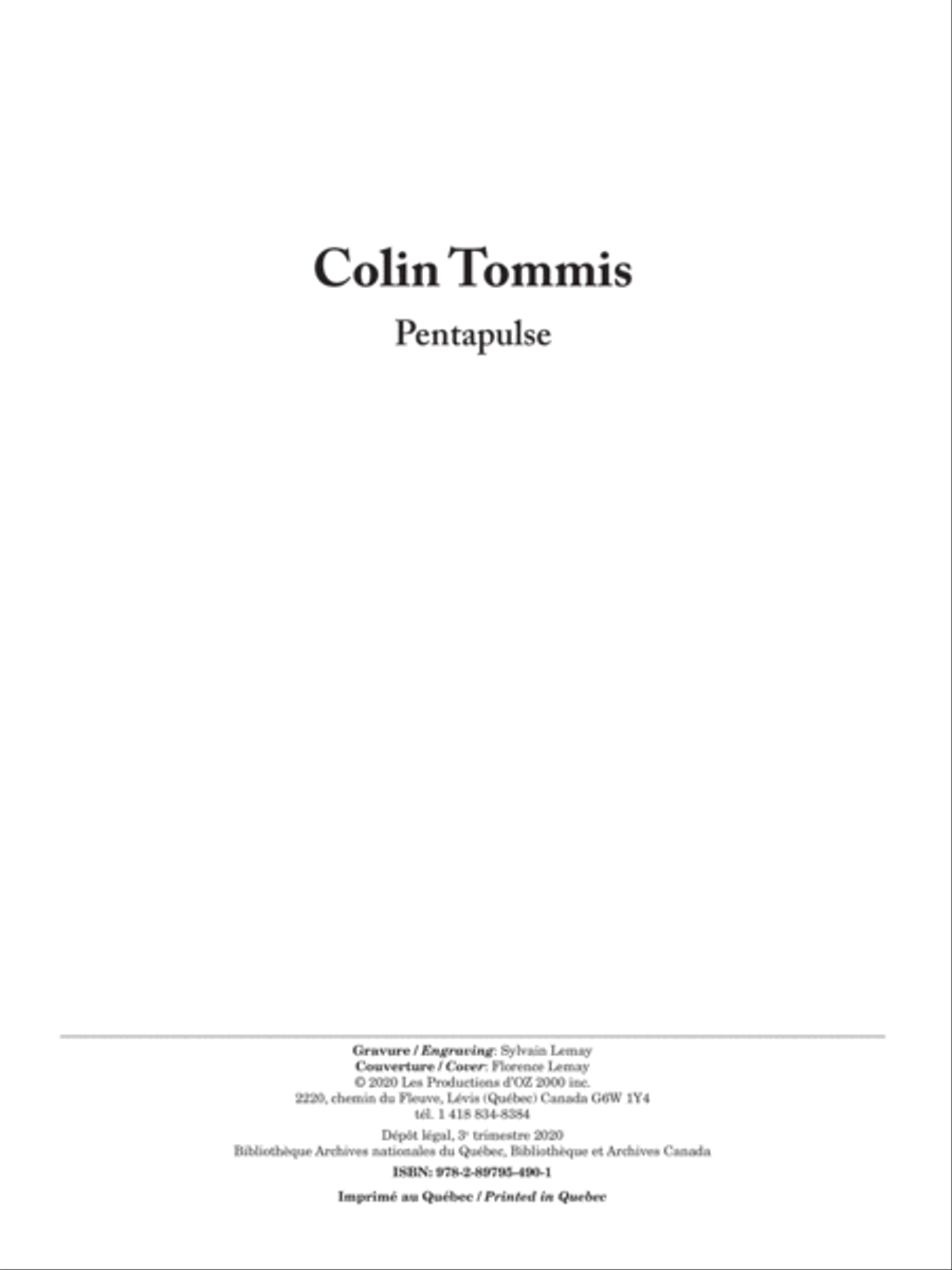 Pentapulse Pentapulse Guitar Ensemble scores gallery preview page 1