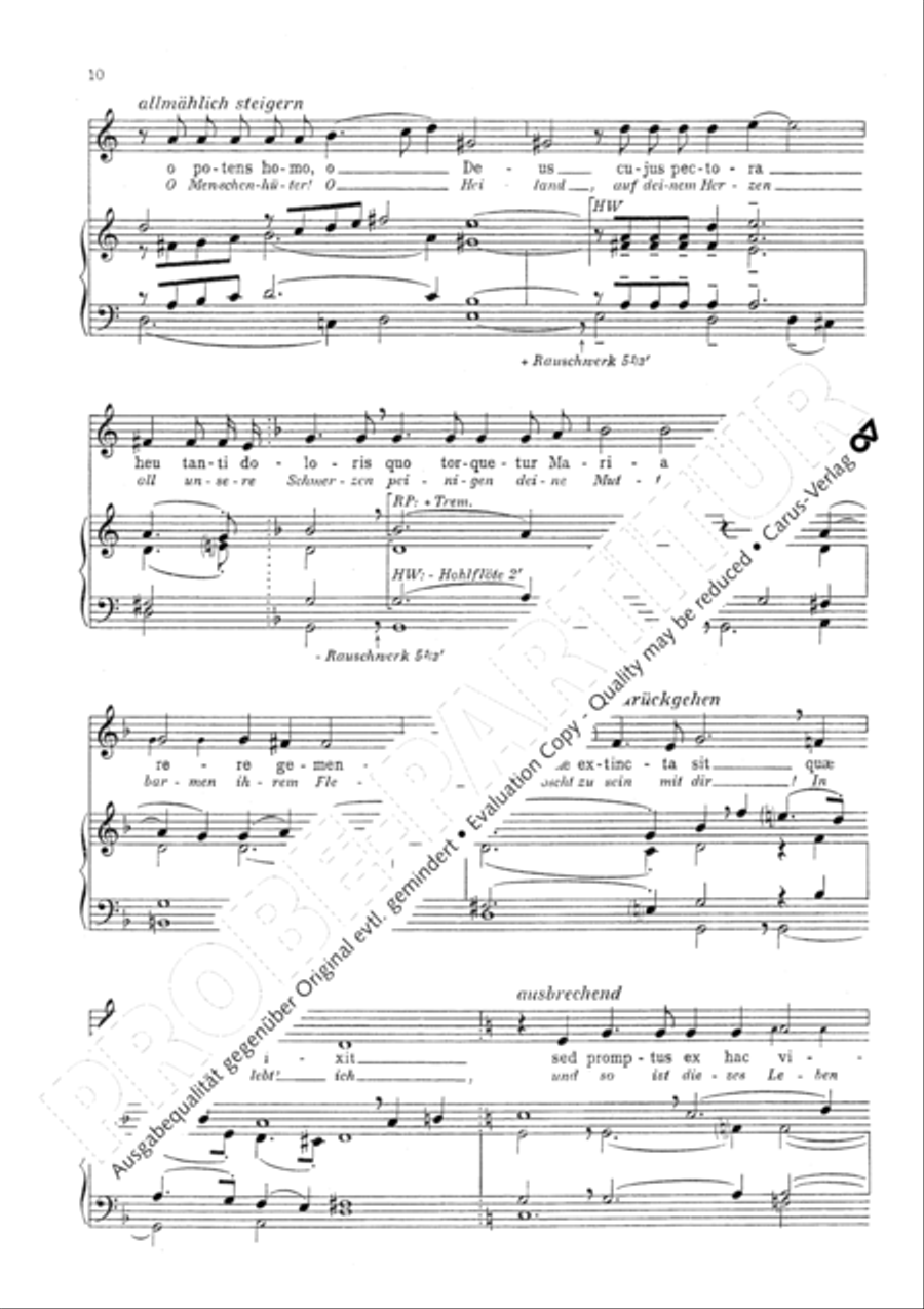 Marienklage Alto Voice scores gallery preview page 13