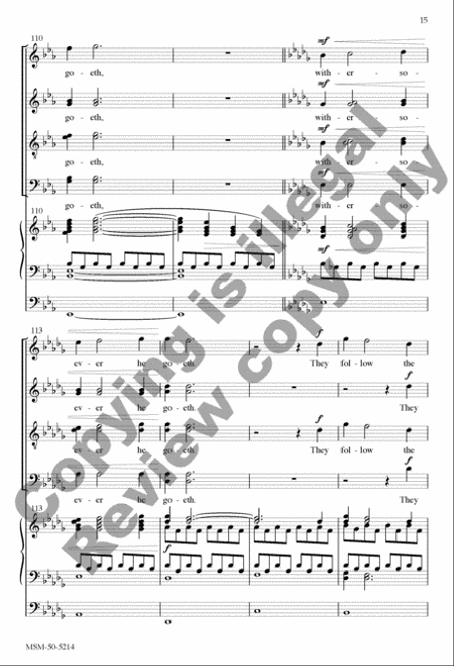 O How Glorious Is the Kingdom (Choral Score) Divisi scores gallery preview page 22