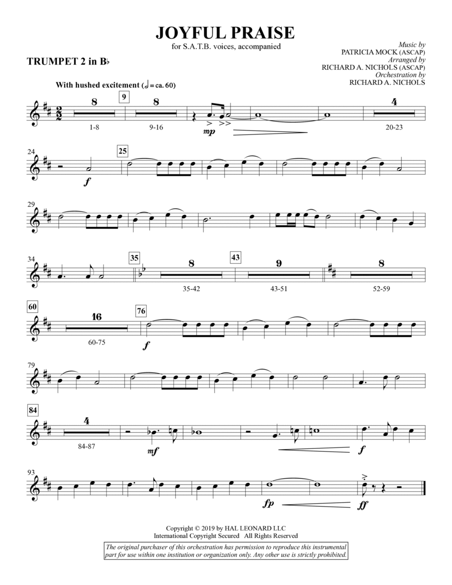 Joyful Praise - Bb Trumpet 2