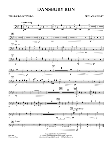 Dansbury Run - Trombone/Baritone B.C.