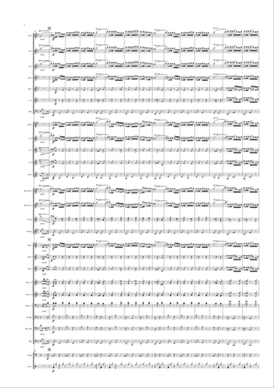 Prélude a l'opera CARMEN Concert Band scores gallery preview page 4