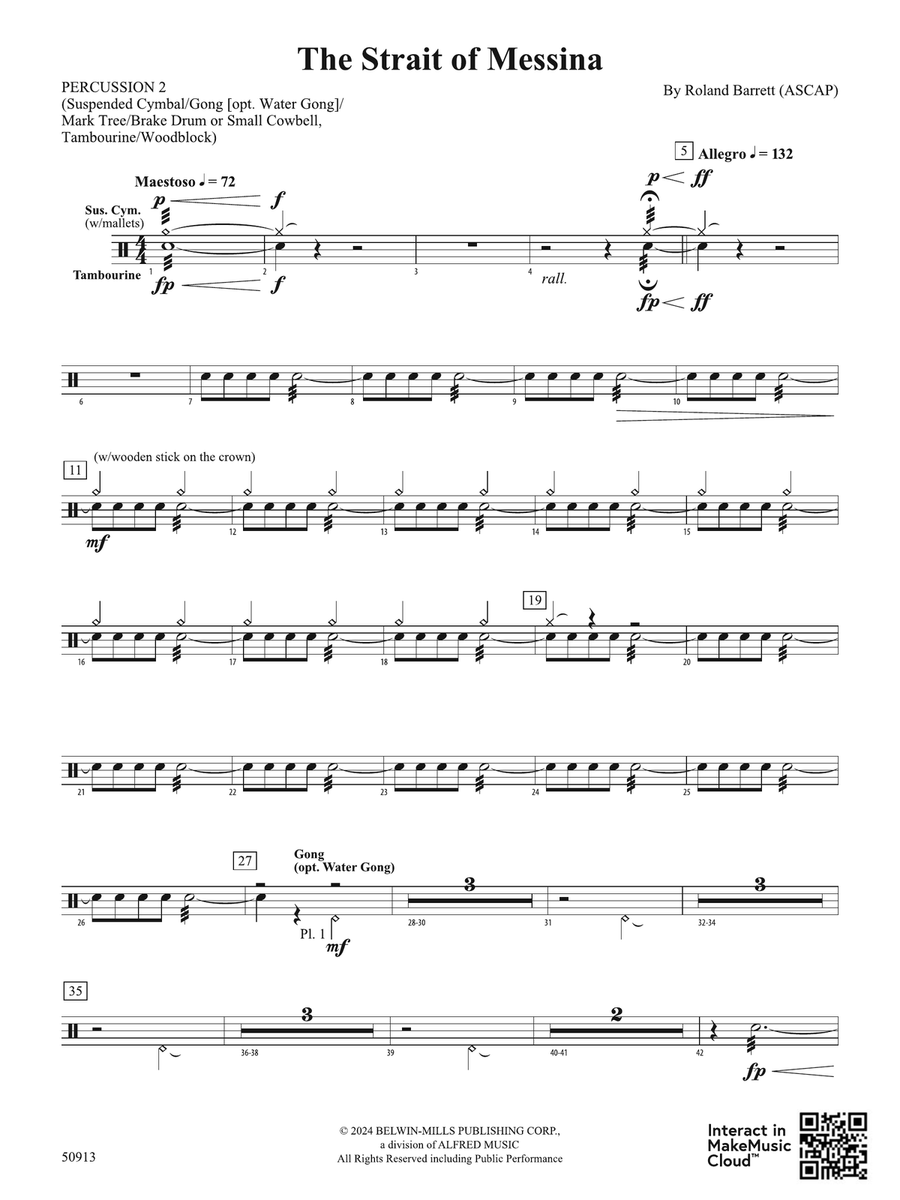 The Strait of Messina: 2nd Percussion