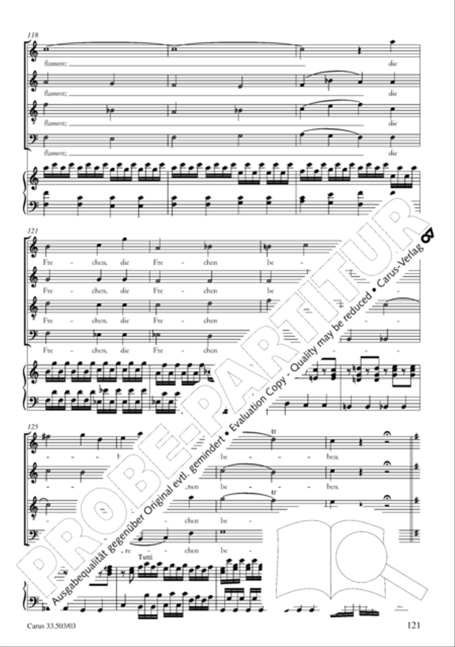 Passion according to St. Matthew (Passions-Musik nach dem Evangelisten Matthaus) SSATB scores gallery preview page 122