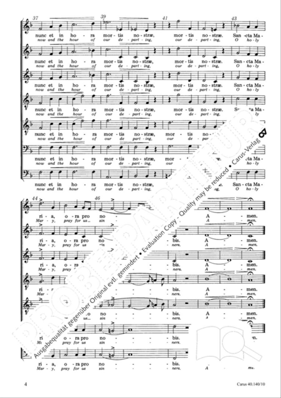 Ave Maria Choir scores gallery preview page 5