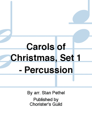 Book cover for Carols of Christmas, Set 1 - Percussion
