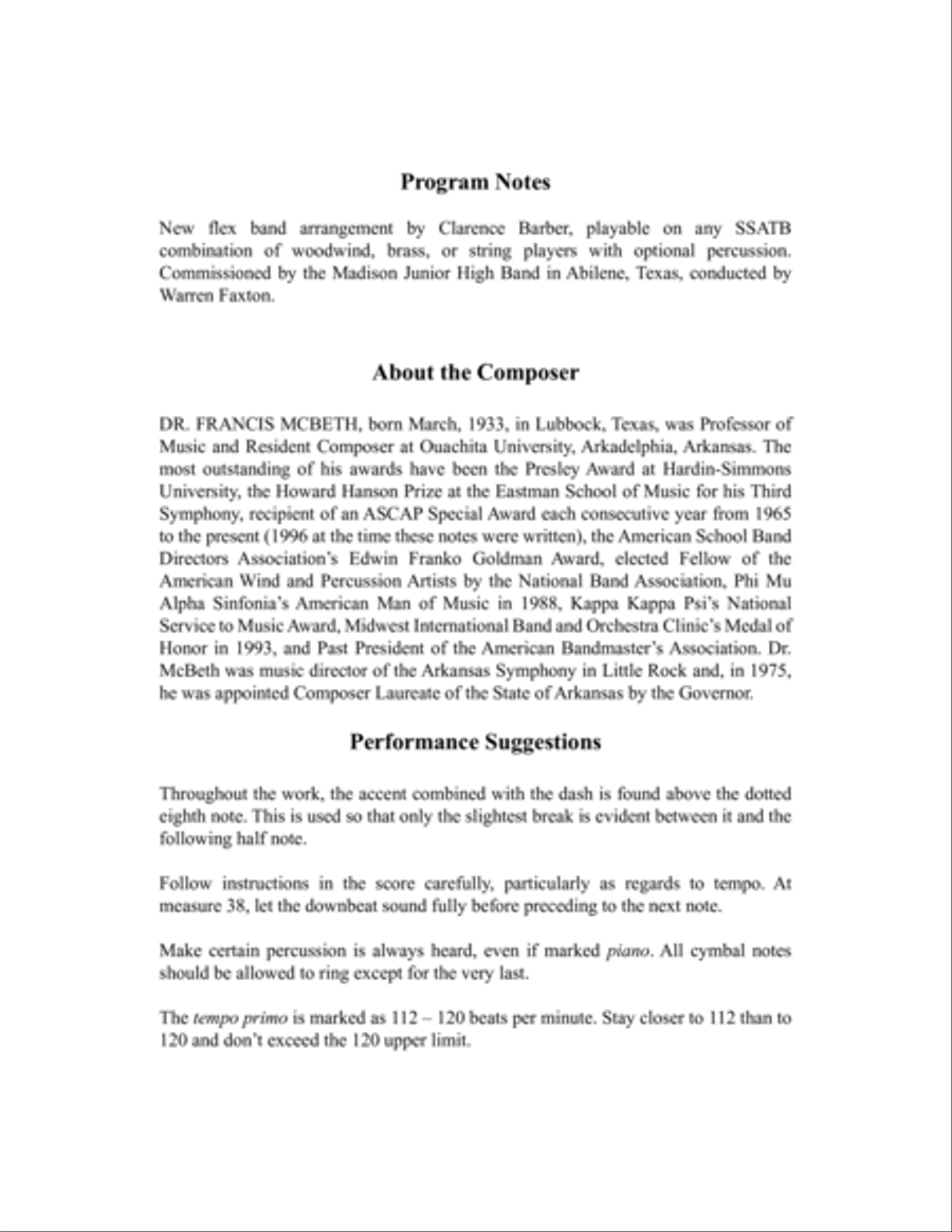 Battaglia - Full Score Concert Band scores gallery preview page 2