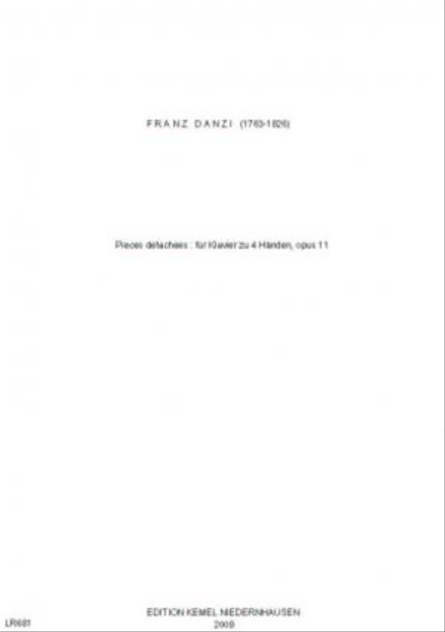 Pieces detachees Pieces detachees Piano Duet scores gallery preview page 1
