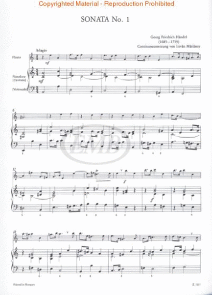 3 Sonatas for Flute, Piano, and Violoncello ad lib.