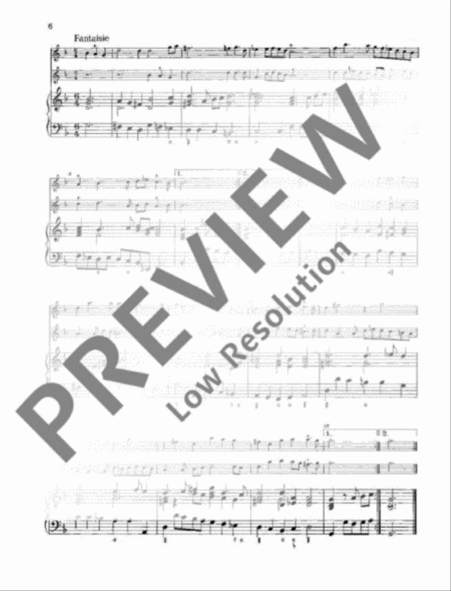 Suite G minor Flute scores gallery preview page 7