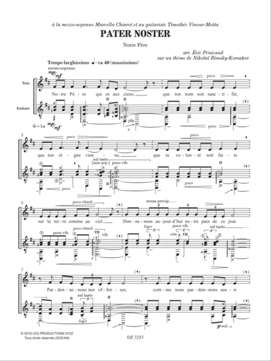 Pater Noster Classical Guitar scores gallery preview page 4