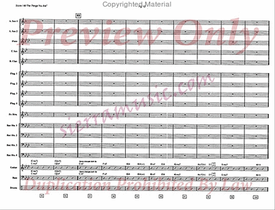 All The Things You Are All The Things You Are Jazz Ensemble scores gallery preview page 13