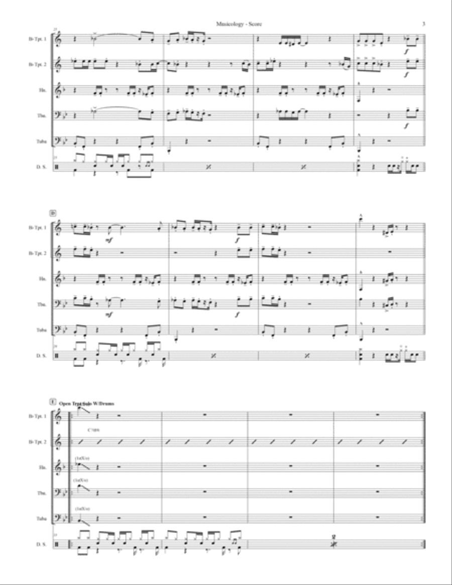 Musicology Brass Quintet scores gallery preview page 3