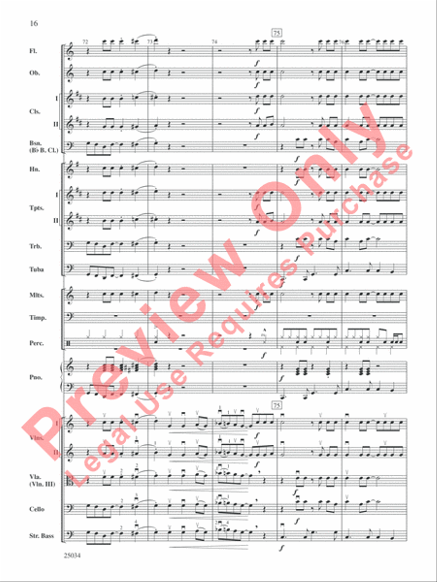 A Rockin' Halloween Full Orchestra scores gallery preview page 17