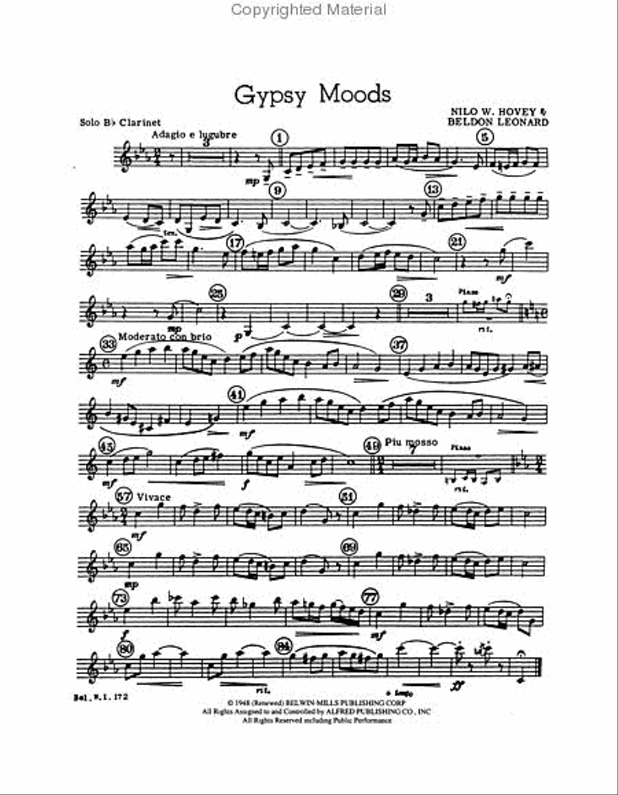 Gypsy Moods Small Ensemble scores gallery preview page 2