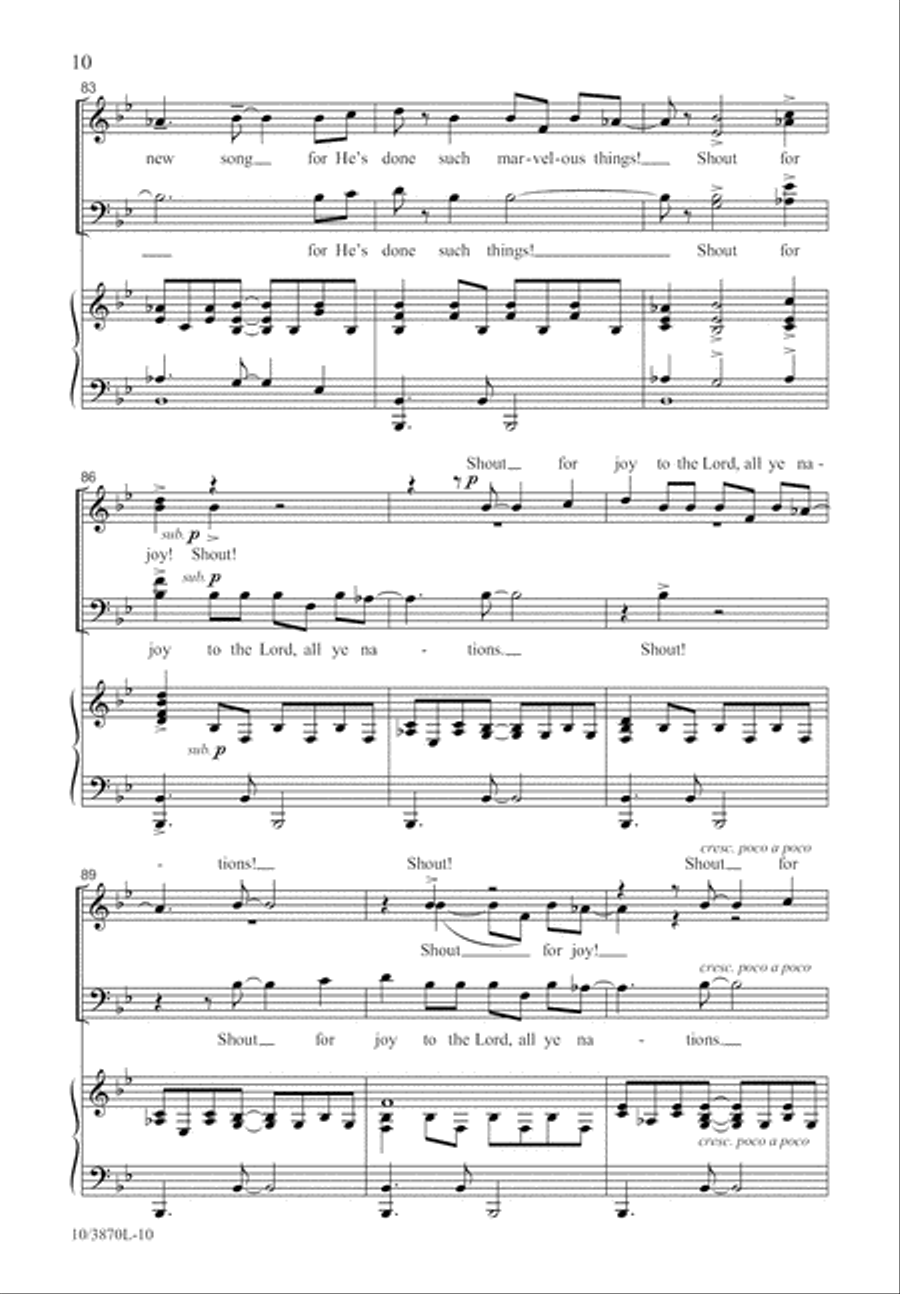 Sing a Jubilant Song 4-Part scores gallery preview page 11