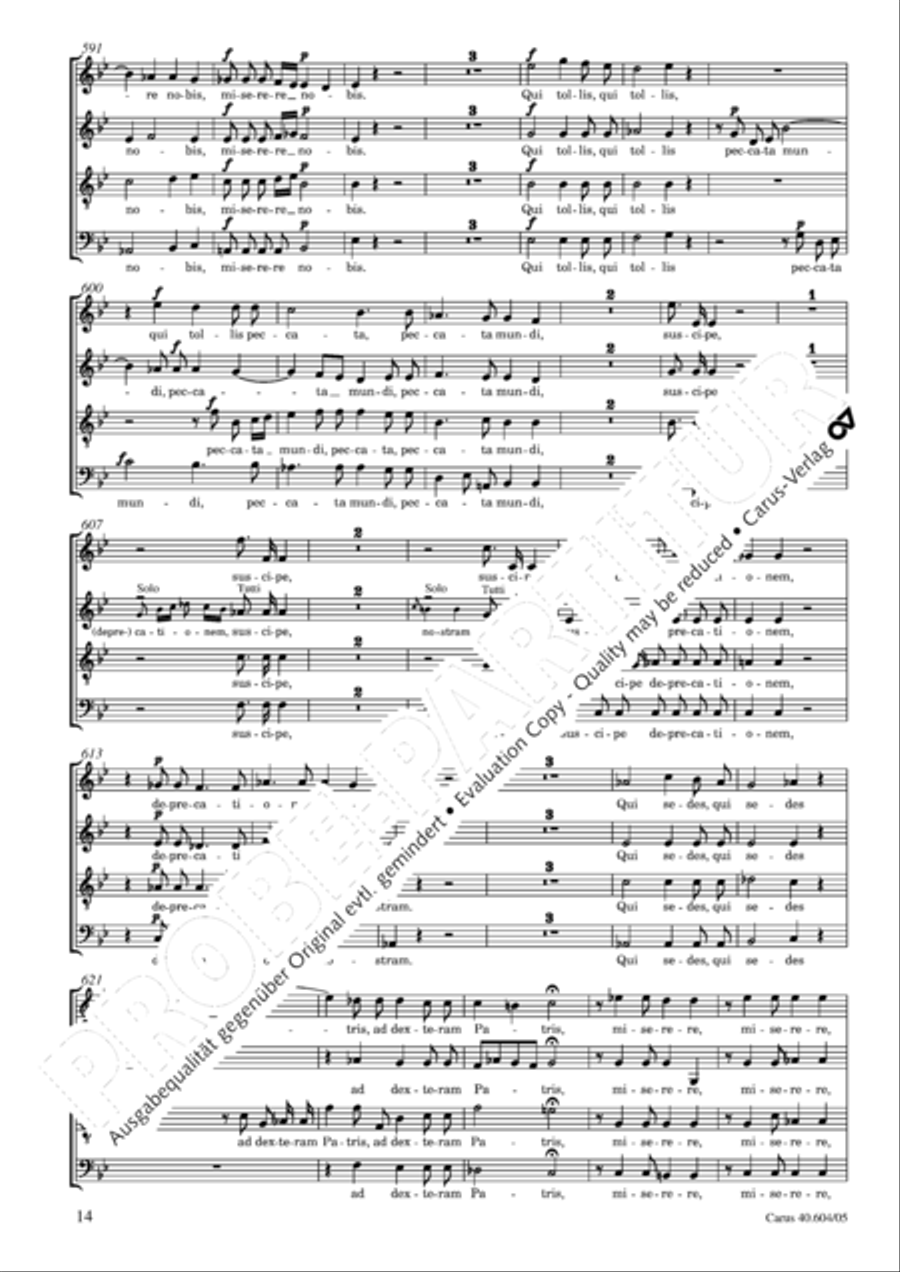 Grosse Mariazeller Messe in C 4-Part scores gallery preview page 15