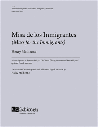 Book cover for Misa de los Inmigrantes (Mass for the Immigrants) (Piano/Vocal Score)