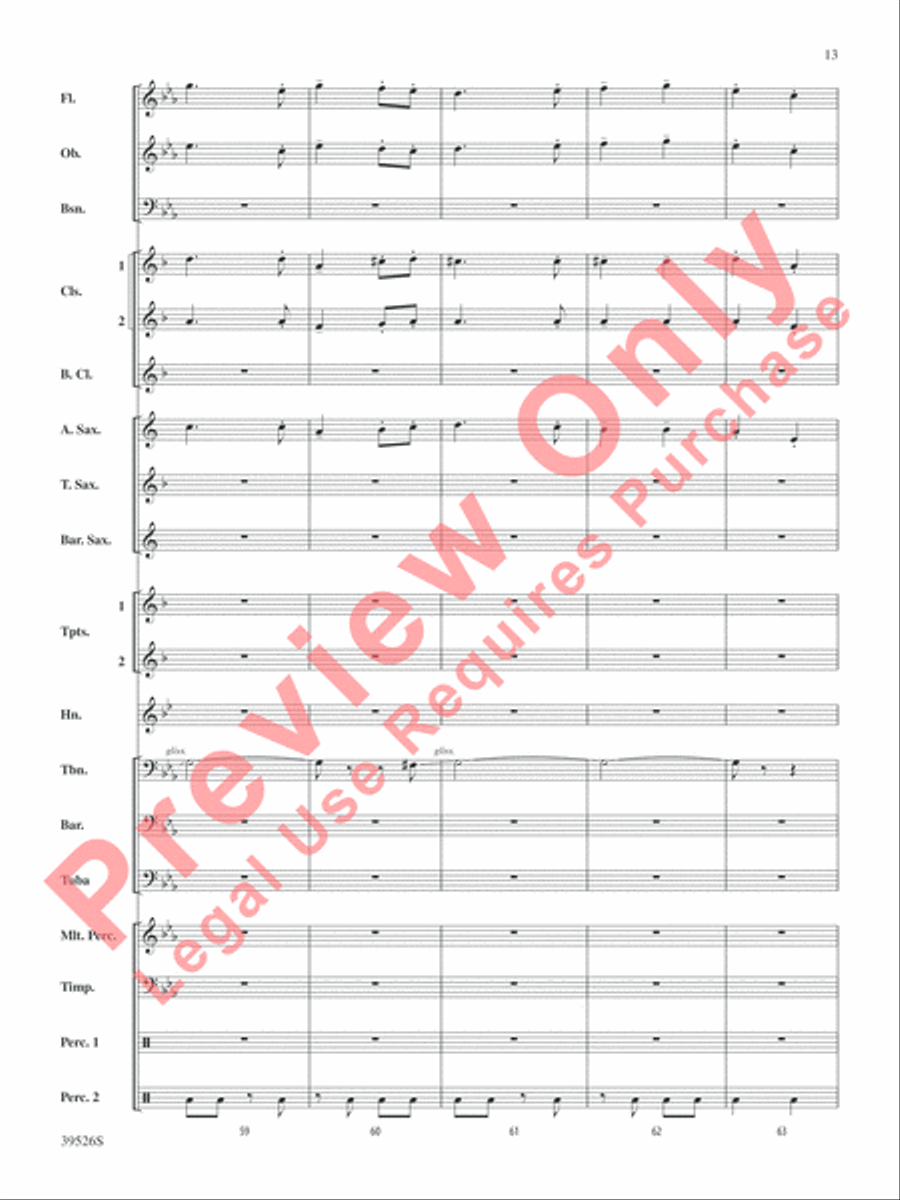 Korobushka Korobushka Concert Band scores gallery preview page 13