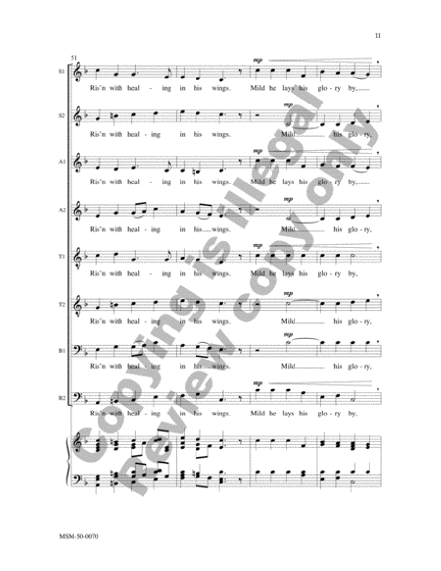Hark! The Herald Angels Sing Divisi scores gallery preview page 11