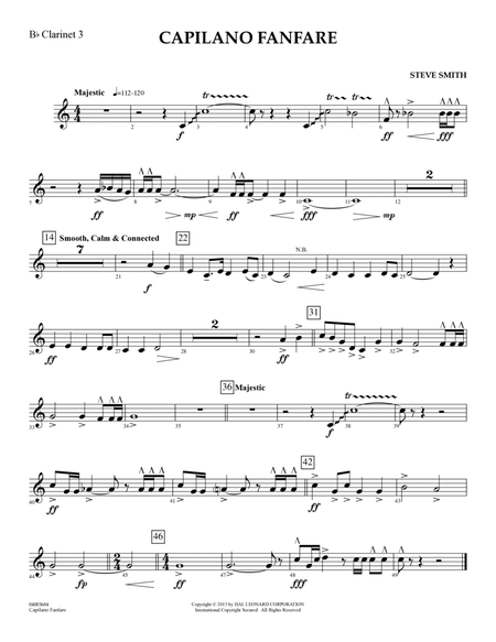 Capilano Fanfare (Digital Only) - Bb Clarinet 3