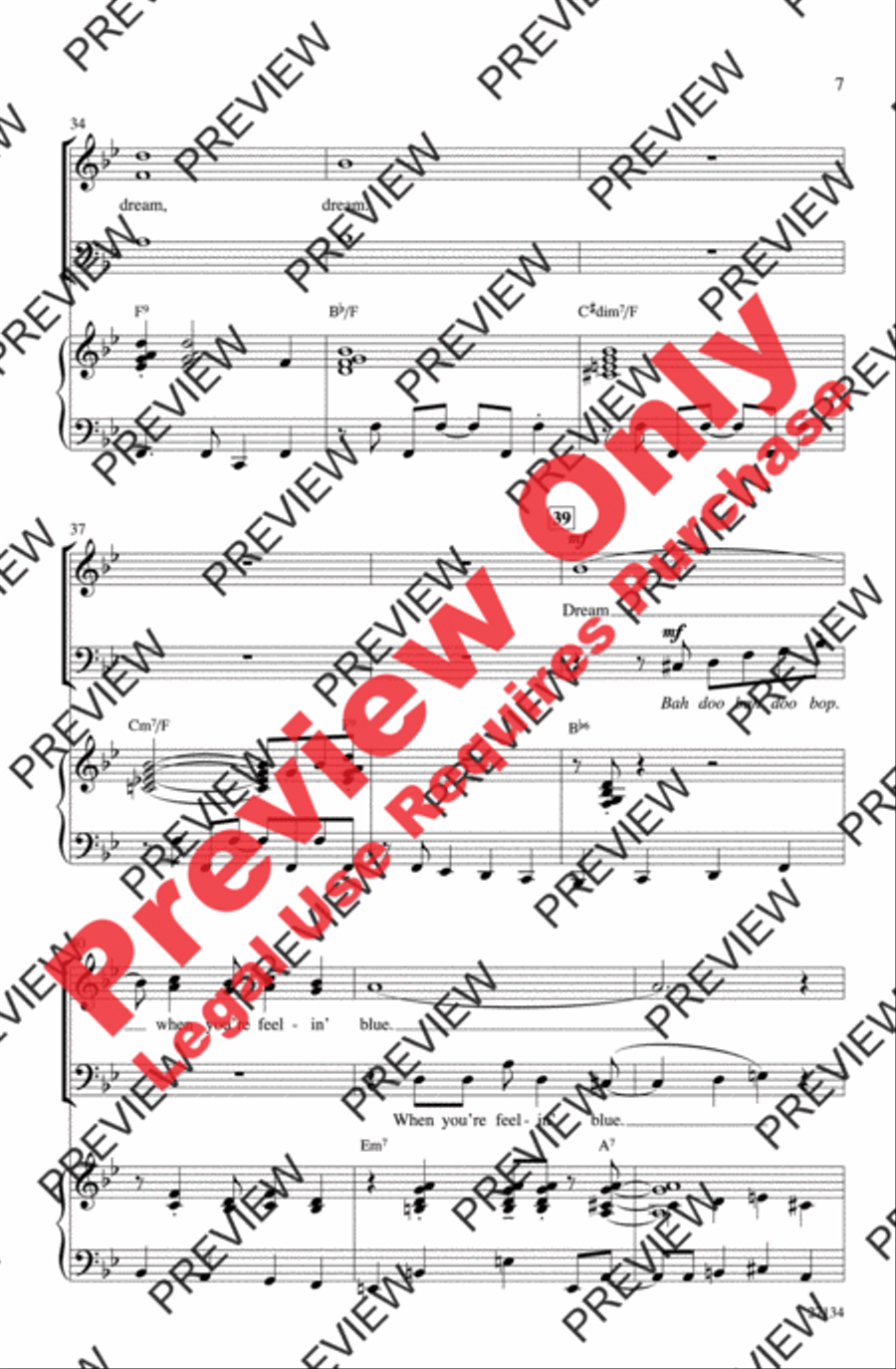 Dream 3-Part scores gallery preview page 7