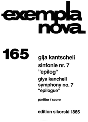 Book cover for Sinfonie No7 Epilog Score