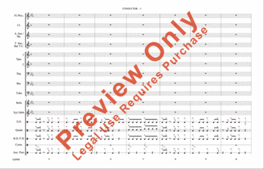 Man of Steel, Part 3 Marching Band scores gallery preview page 4