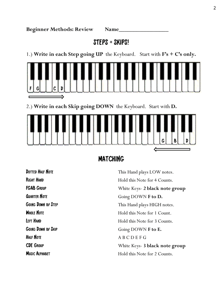 Beginner Methods, Primer Piano Method scores gallery preview page 5