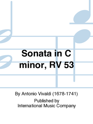 Sonata In C Minor, Rv 53