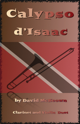 Book cover for Calypso d'Isaac, for Clarinet and Violin Duet