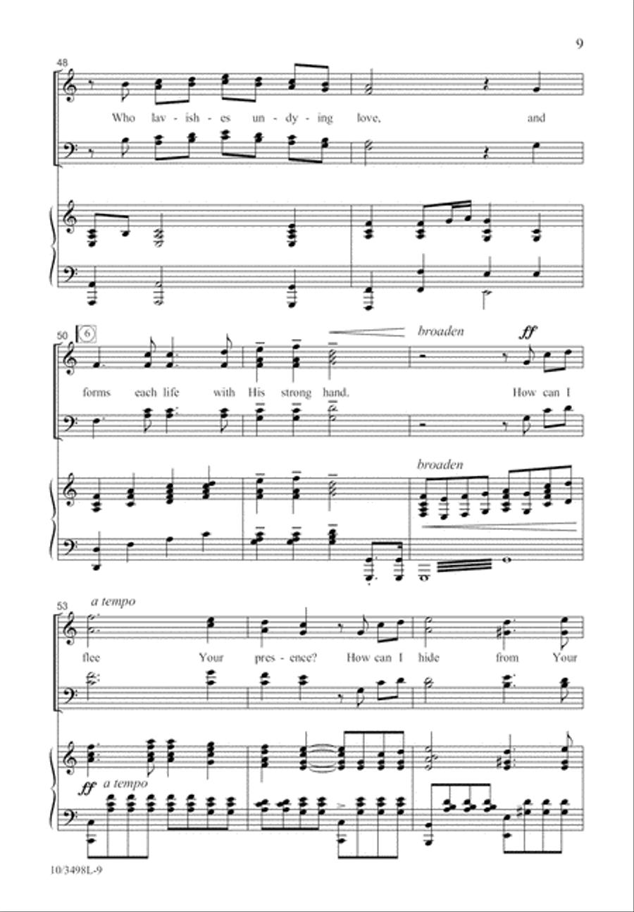 You Knew Me, Lord 4-Part scores gallery preview page 10