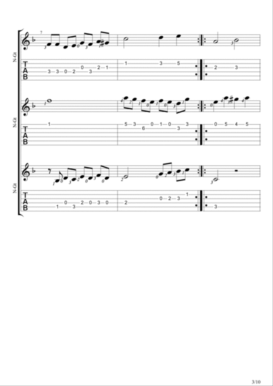 Simsalabim Guitar Ensemble scores gallery preview page 3