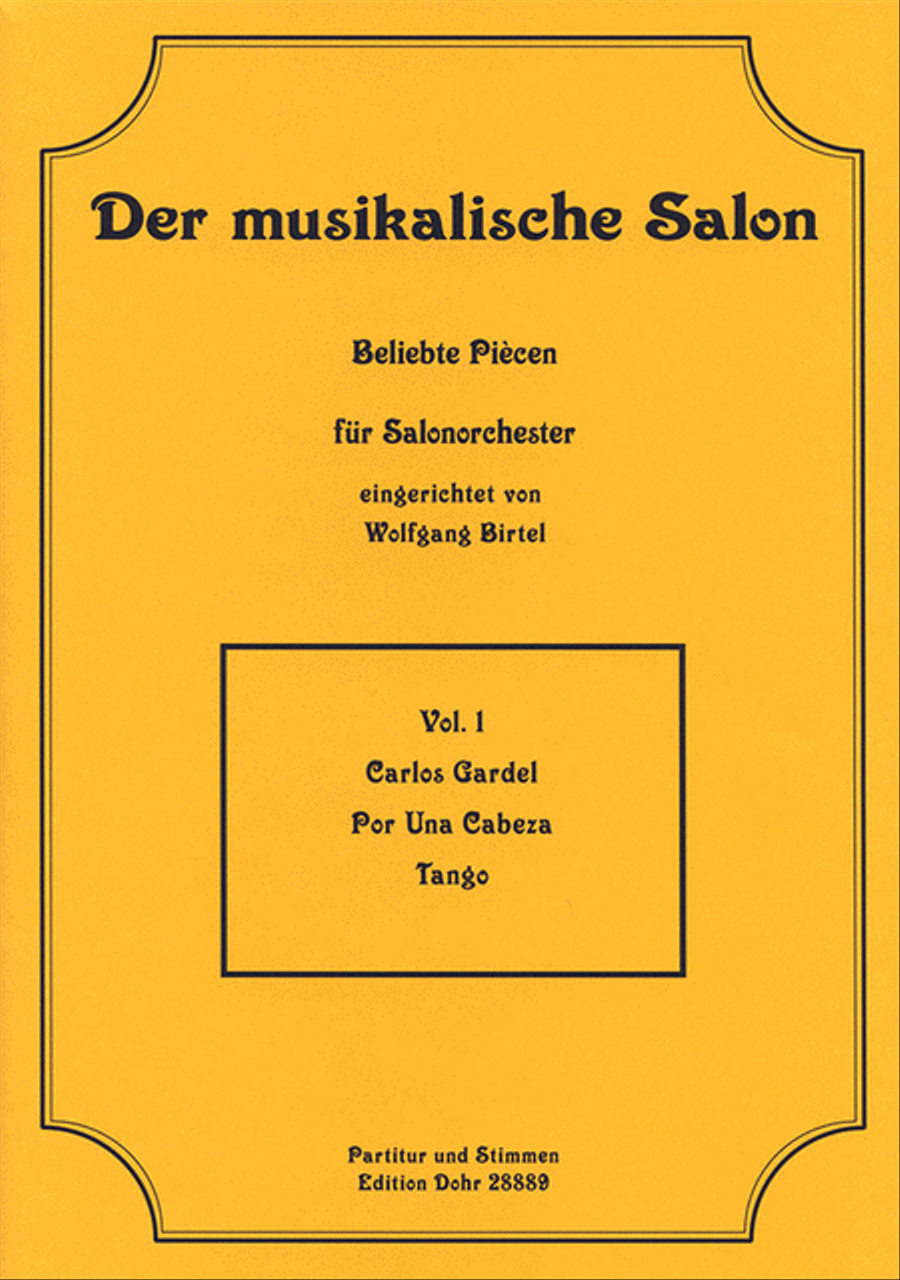 Por Una Cabeza -Tango- (für Salonorchester) Orchestra scores gallery preview page 1
