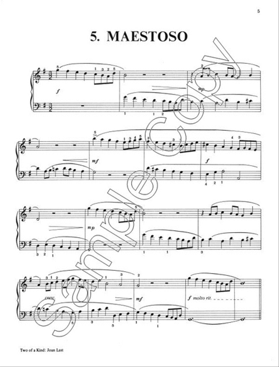 Two of a Kind Piano Solo scores gallery preview page 3