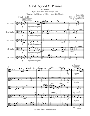 O God, Beyond All Praising (Thaxted) (Bb) (Viola Quintet)