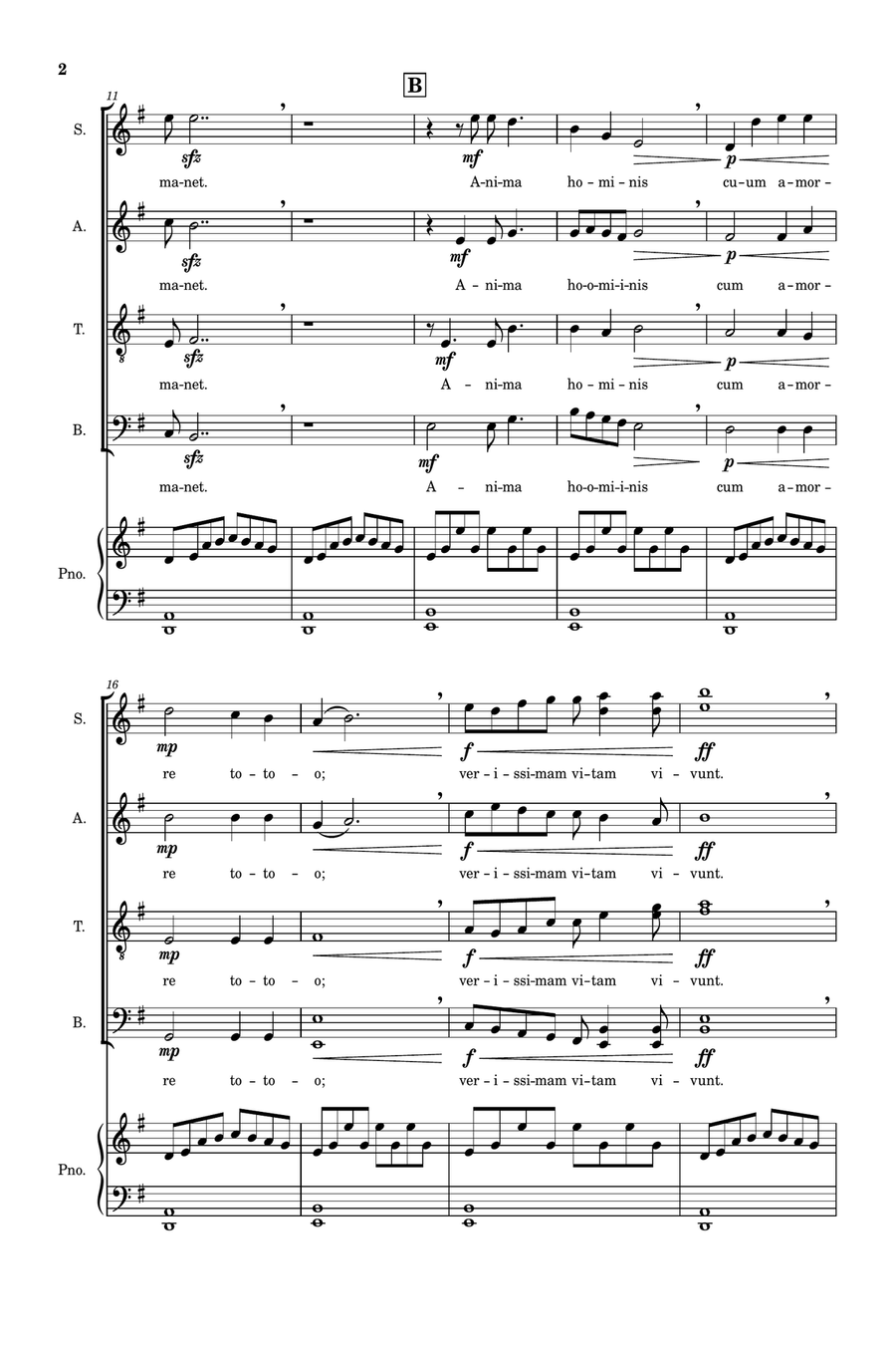 Esse Vitam, Op. 1 4-Part scores gallery preview page 2