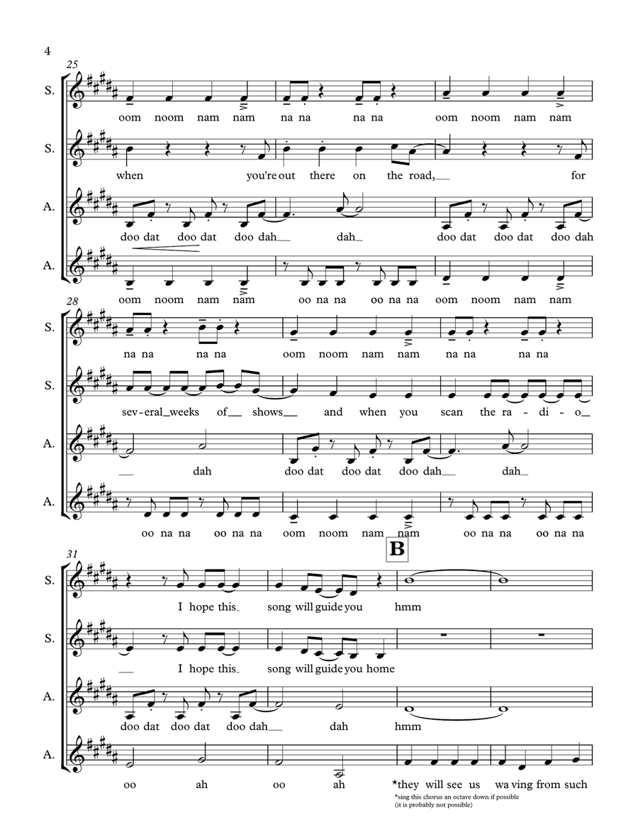 Such Great Heights SSAA scores gallery preview page 4