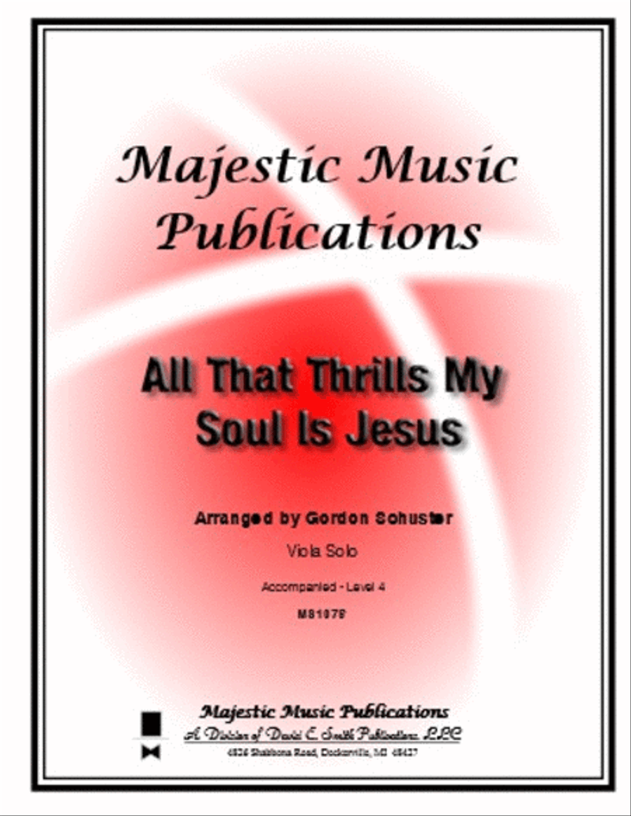 All That Thrills My Soul Is Jesus Piano Accompaniment scores gallery preview page 1